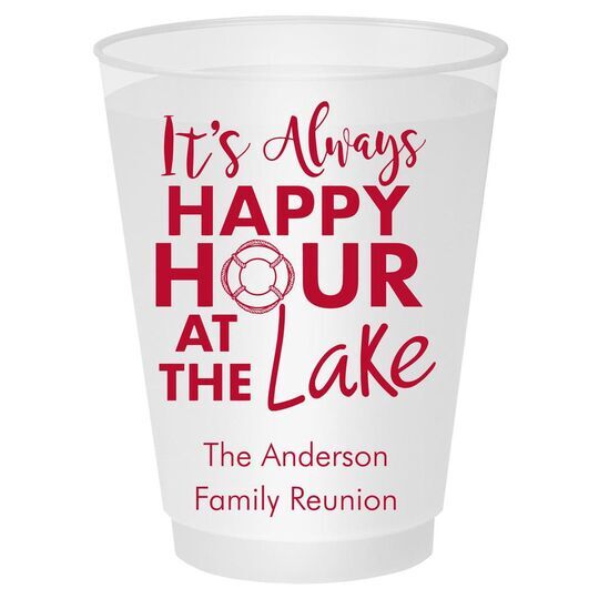 Happy Hour at the Lake Shatterproof Cups